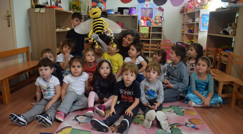 Kreş ve Gündüz Bakım Evi öğrencileri yazar Fidan Çobanoğlu Kaplan ile buluştu