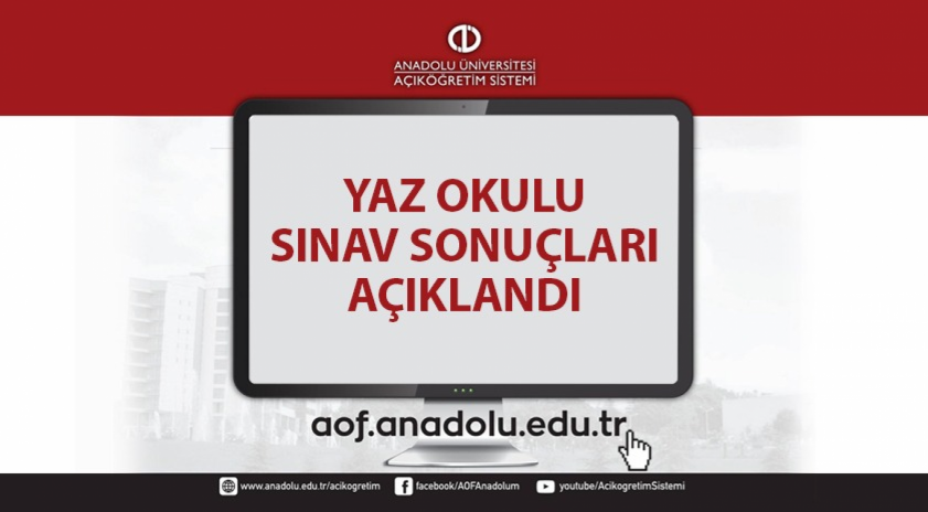 Açıköğretim Sistemi yaz okulu sınav sonuçları açıklandı 