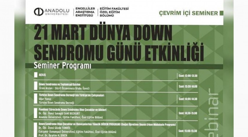 “Dünya Down Sendromu Farkındalık Günü” semineri gerçekleştirildi