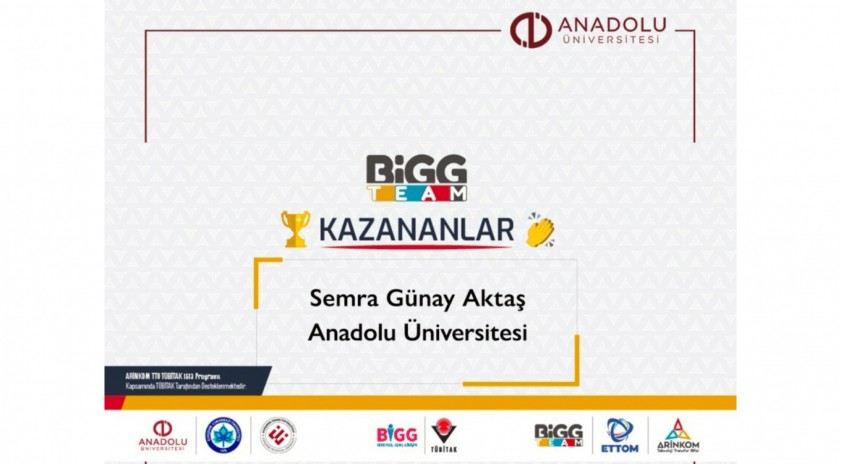 Anadolu Üniversitesi’nden TÜBİTAK BİGG programı başarısı