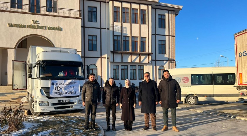 Anadolu Üniversitesi toplanan yardımları Malatya’nın Yazıhan İlçesi’ne ulaştırdı