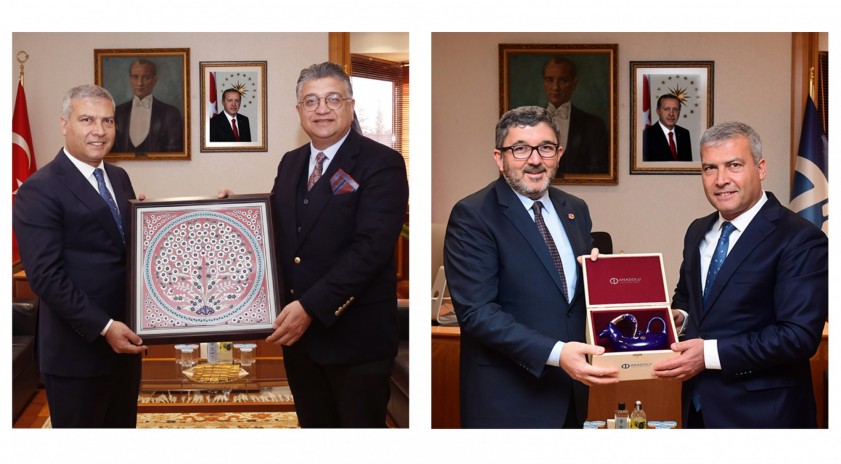 Kütahya Dumlupınar, Bilecik Şeyh Edebali ve Eskişehir Teknik Üniversitesi Rektörlerinden, Rektör Adıgüzel’e hayırlı olsun ziyareti