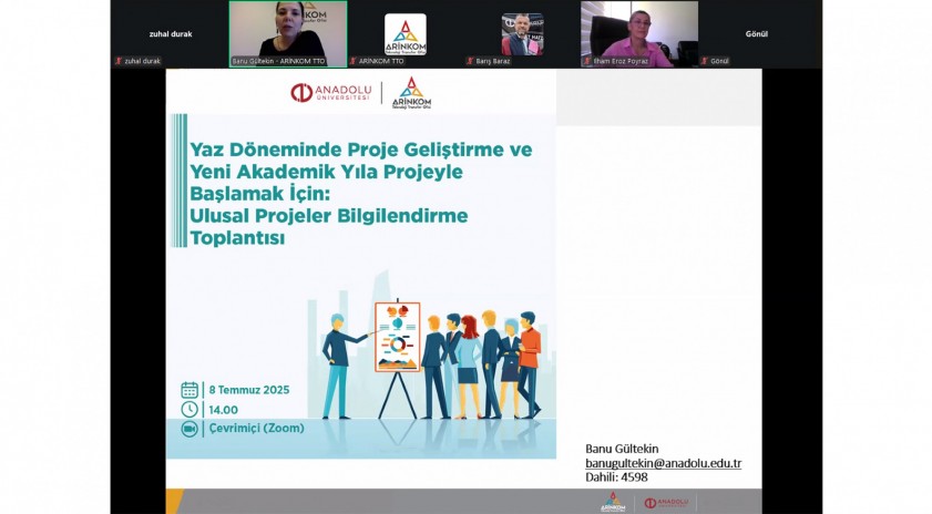 ARİNKOM TTO tarafından Ulusal Projeler bilgilendirme toplantısı ger&ccedil;ekleştirildi