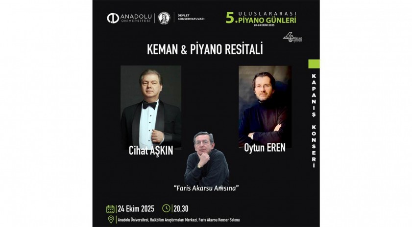 5. Uluslararası Piyano G&uuml;nleri anlamlı bir kapanışla sona eriyor: &ldquo;Faris Akarsu Konser Salonu&rdquo; ilk kez kapılarını a&ccedil;ıyor