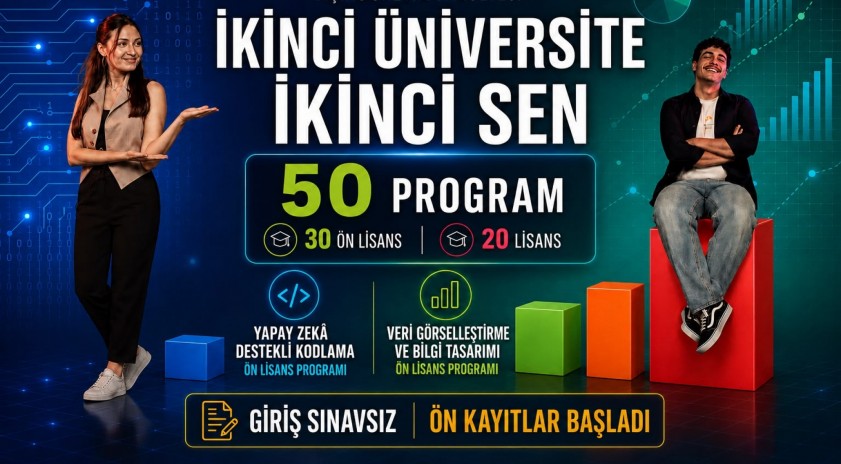 Anadolu &Uuml;niversitesinde İkinci &Uuml;niversite fırsatı